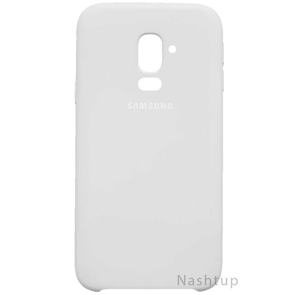 قاب سيليكونى اصلى رنگ سفید گوشى Samsung Galaxy J8 2018  